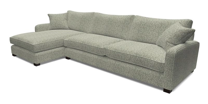 Brook Green chaise LHF in Two Tone Plain Biscuit