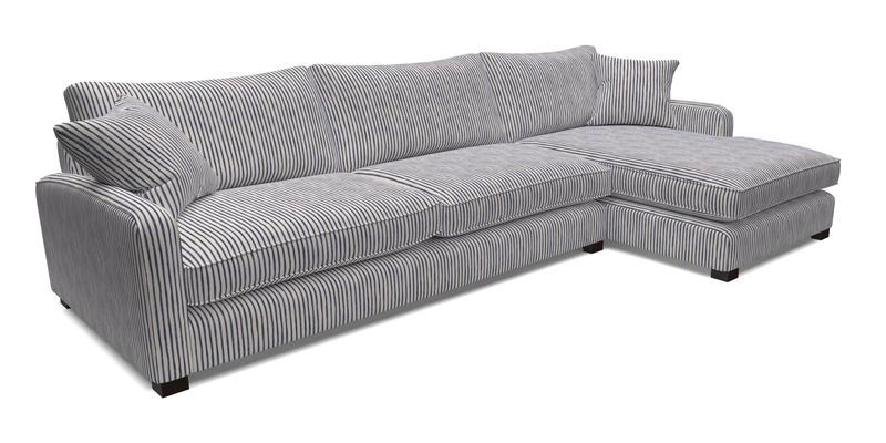 Brook Green chaise LHF in Two Tone Plain Biscuit