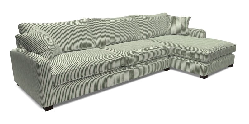 Brook Green chaise LHF in Two Tone Plain Biscuit