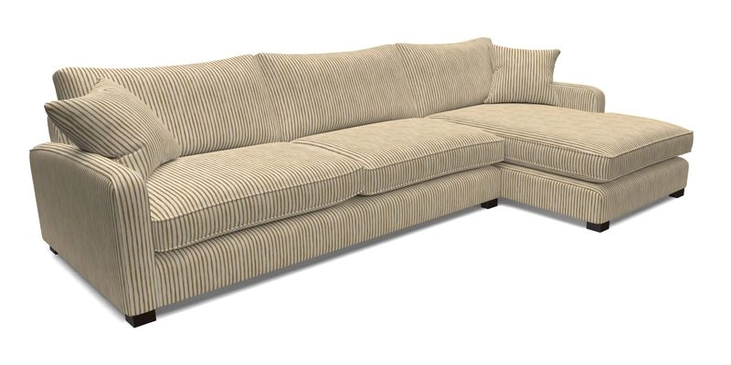 Brook Green chaise LHF in Two Tone Plain Biscuit