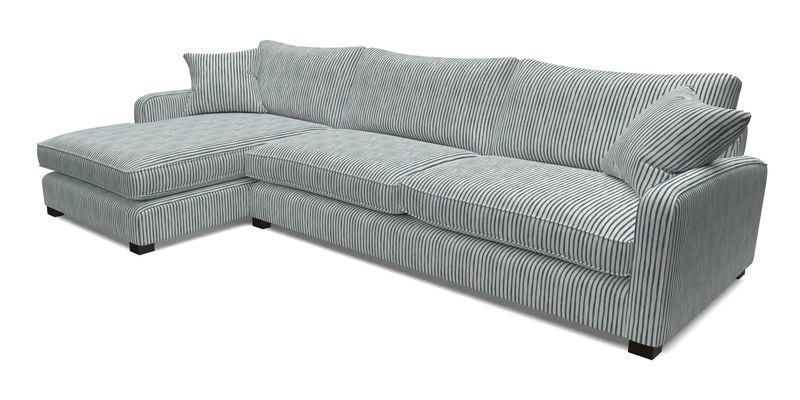 Brook Green chaise LHF in Two Tone Plain Biscuit