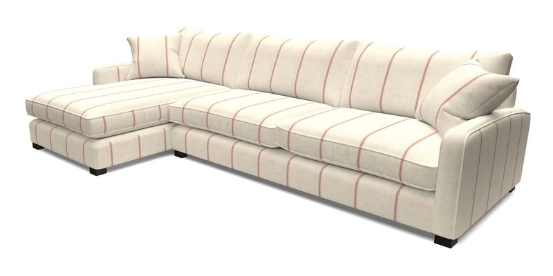 Brook Green chaise LHF in Two Tone Plain Biscuit