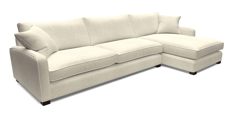 Brook Green chaise LHF in Two Tone Plain Biscuit