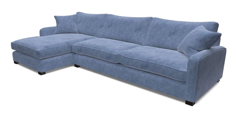 Brook Green chaise LHF in Two Tone Plain Biscuit