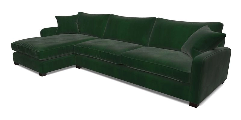 Brook Green chaise LHF in Two Tone Plain Biscuit