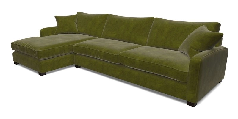 Brook Green chaise LHF in Two Tone Plain Biscuit