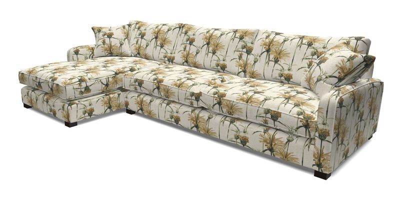 Brook Green chaise LHF in Two Tone Plain Biscuit