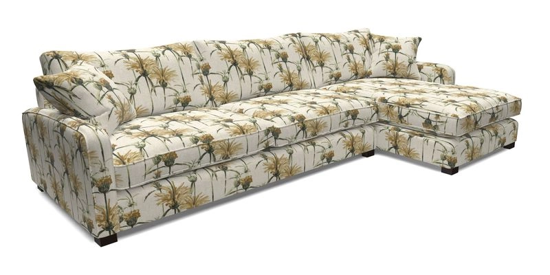 Brook Green chaise LHF in Two Tone Plain Biscuit