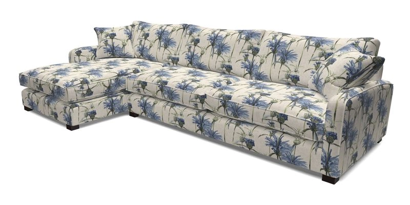Brook Green chaise LHF in Two Tone Plain Biscuit