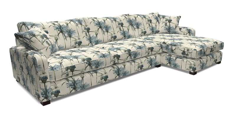Brook Green chaise LHF in Two Tone Plain Biscuit
