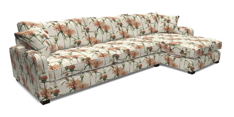 Brook Green chaise LHF in Two Tone Plain Biscuit