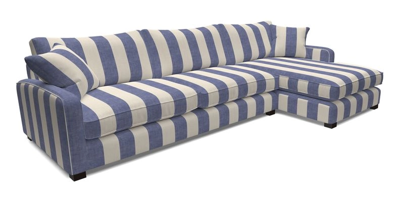 Brook Green chaise LHF in Two Tone Plain Biscuit