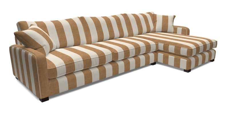 Brook Green chaise LHF in Two Tone Plain Biscuit