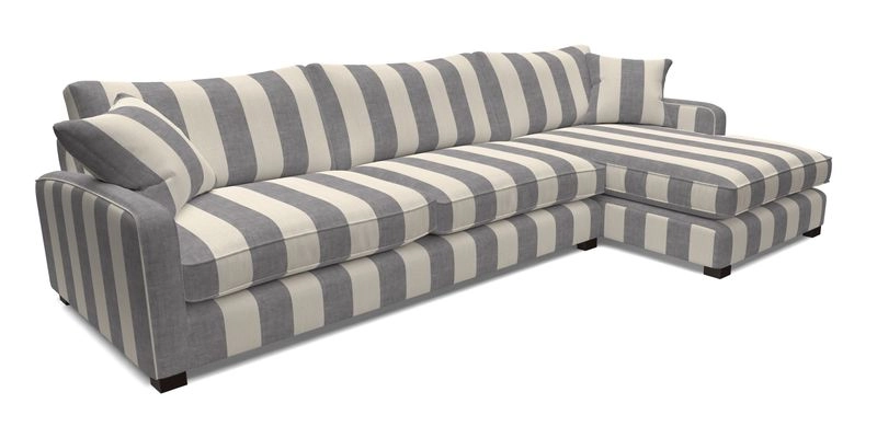 Brook Green chaise LHF in Two Tone Plain Biscuit