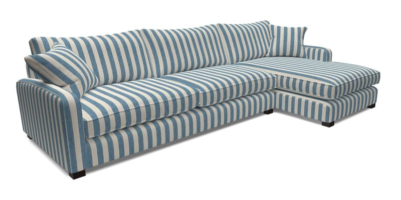 Brook Green chaise LHF in Two Tone Plain Biscuit