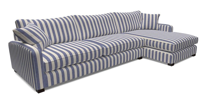 Brook Green chaise LHF in Two Tone Plain Biscuit