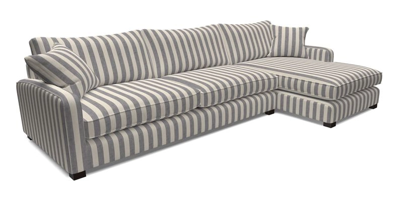 Brook Green chaise LHF in Two Tone Plain Biscuit