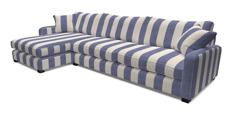 Brook Green chaise LHF in Two Tone Plain Biscuit