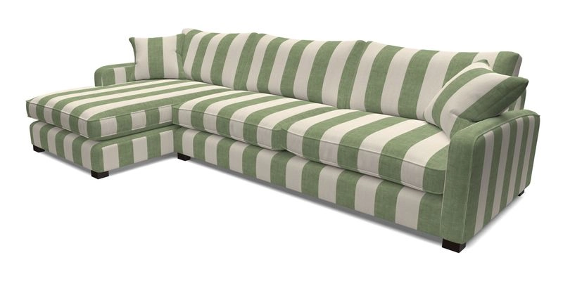 Brook Green chaise LHF in Two Tone Plain Biscuit