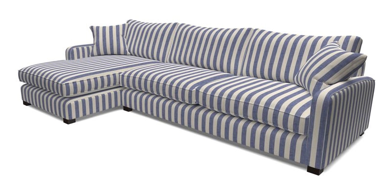 Brook Green chaise LHF in Two Tone Plain Biscuit