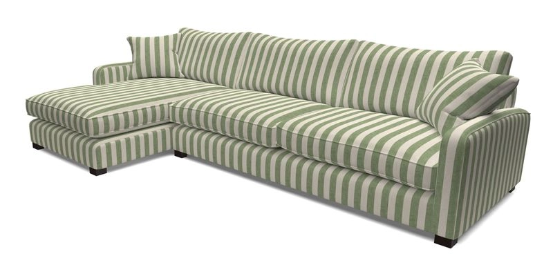 Brook Green chaise LHF in Two Tone Plain Biscuit
