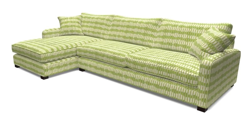 Brook Green chaise LHF in Two Tone Plain Biscuit