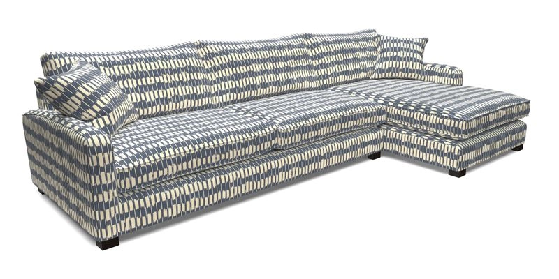 Brook Green chaise LHF in Two Tone Plain Biscuit
