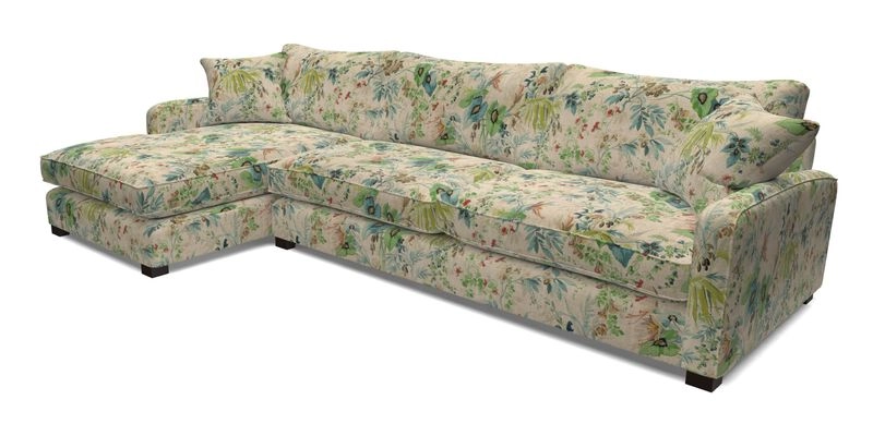 Brook Green chaise LHF in Two Tone Plain Biscuit