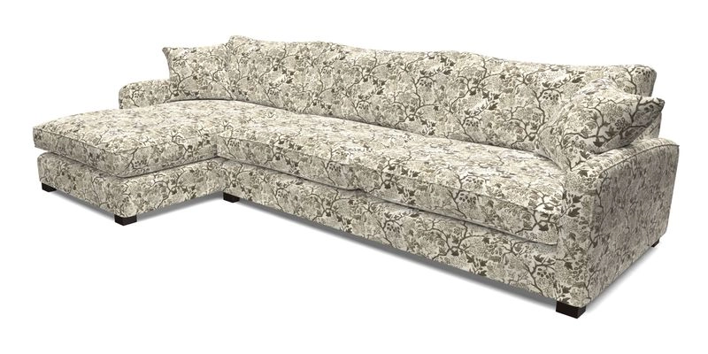 Brook Green chaise LHF in Two Tone Plain Biscuit