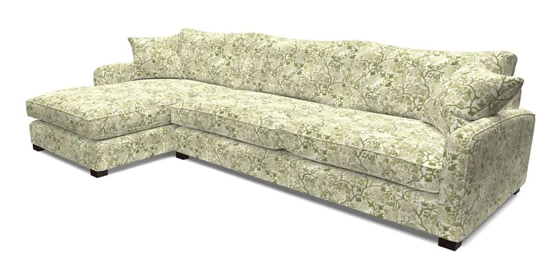 Brook Green chaise LHF in Two Tone Plain Biscuit