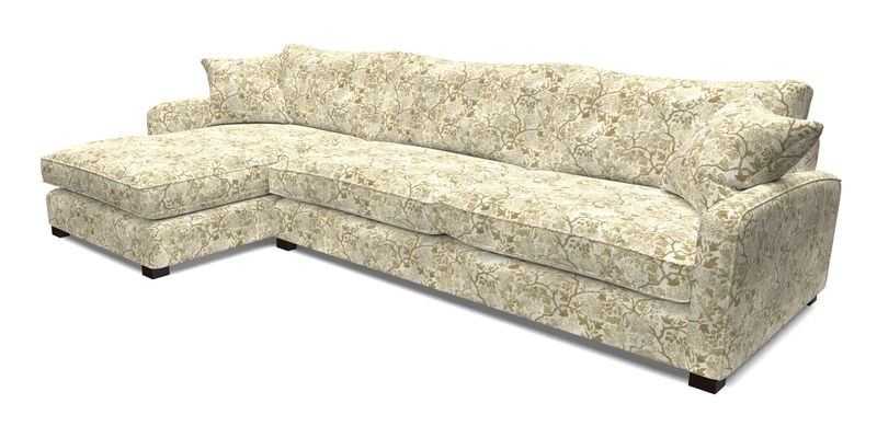 Brook Green chaise LHF in Two Tone Plain Biscuit