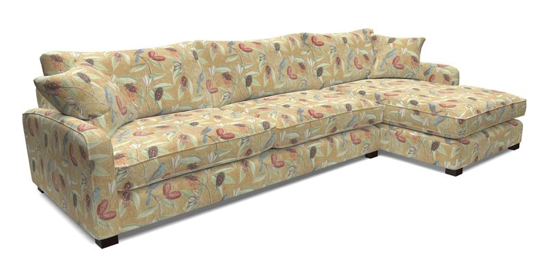Brook Green chaise LHF in Two Tone Plain Biscuit