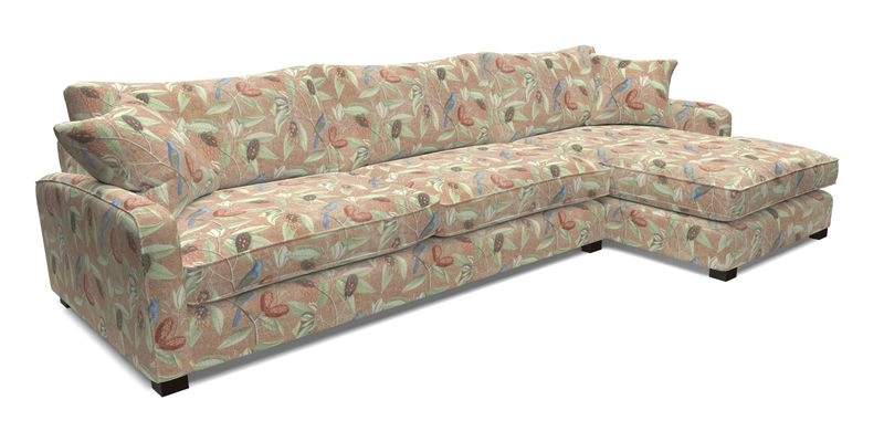 Brook Green chaise LHF in Two Tone Plain Biscuit