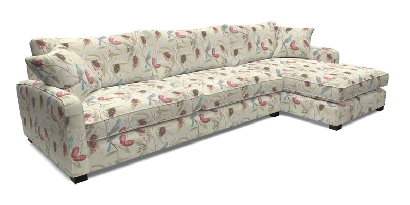 Brook Green chaise LHF in Two Tone Plain Biscuit