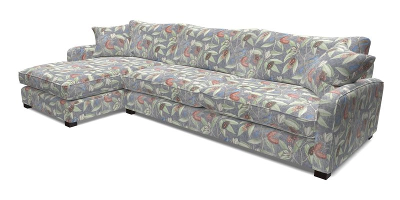 Brook Green chaise LHF in Two Tone Plain Biscuit