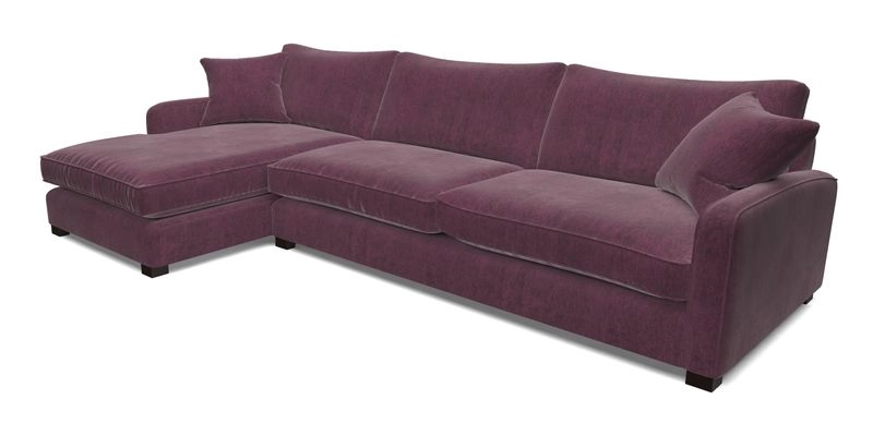 Brook Green chaise LHF in Two Tone Plain Biscuit