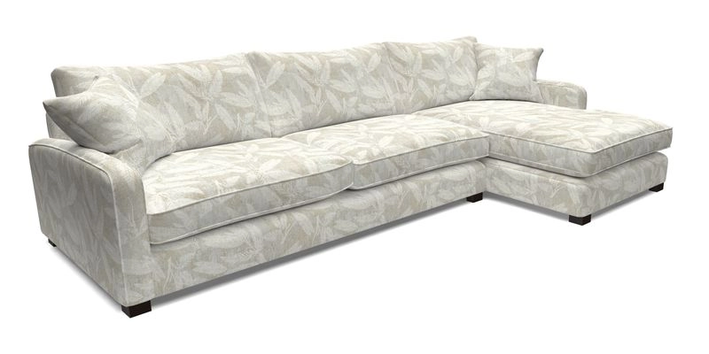 Brook Green chaise LHF in Two Tone Plain Biscuit