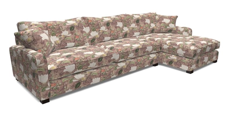 Brook Green chaise LHF in Two Tone Plain Biscuit