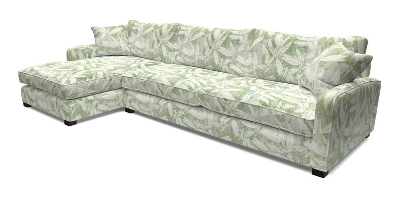 Brook Green chaise LHF in Two Tone Plain Biscuit