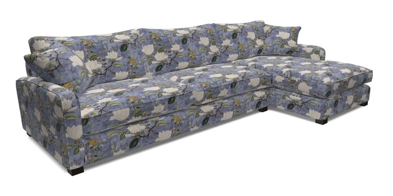 Brook Green chaise LHF in Two Tone Plain Biscuit