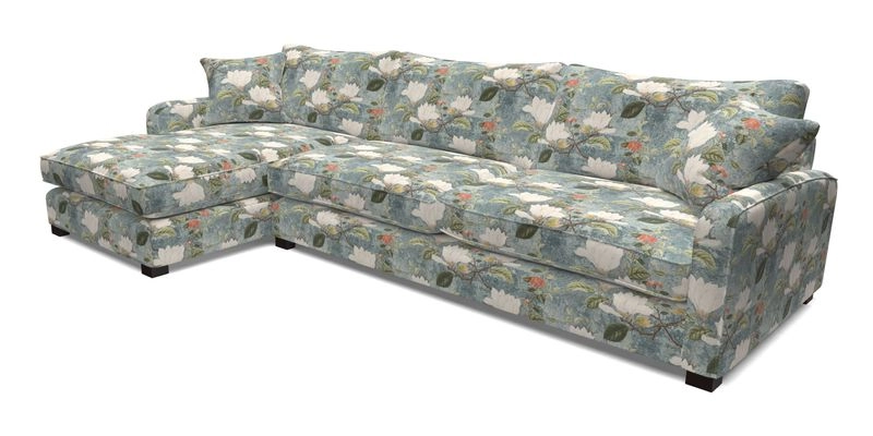 Brook Green chaise LHF in Two Tone Plain Biscuit
