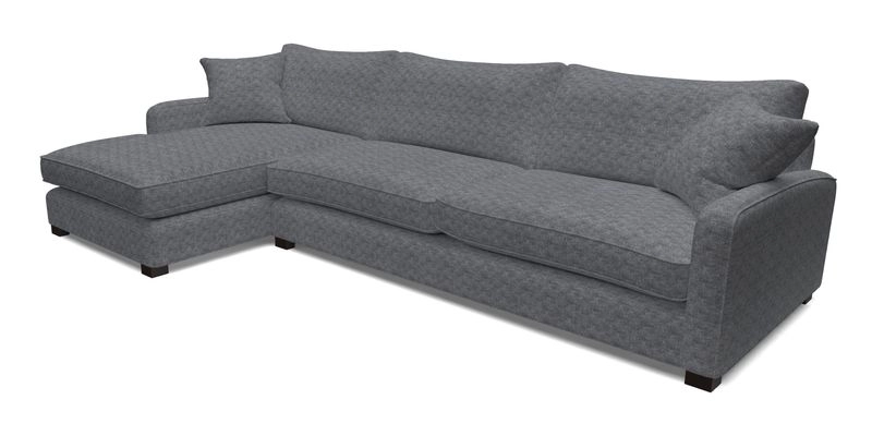 Brook Green chaise LHF in Two Tone Plain Biscuit