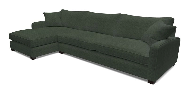 Brook Green chaise LHF in Two Tone Plain Biscuit