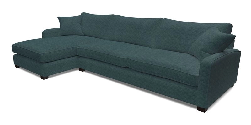 Brook Green chaise LHF in Two Tone Plain Biscuit