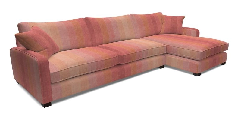 Brook Green chaise LHF in Two Tone Plain Biscuit