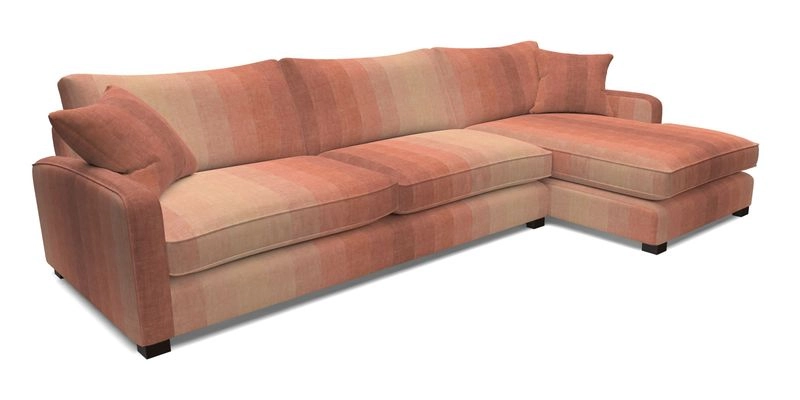 Brook Green chaise LHF in Two Tone Plain Biscuit