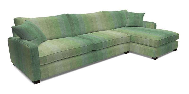 Brook Green chaise LHF in Two Tone Plain Biscuit