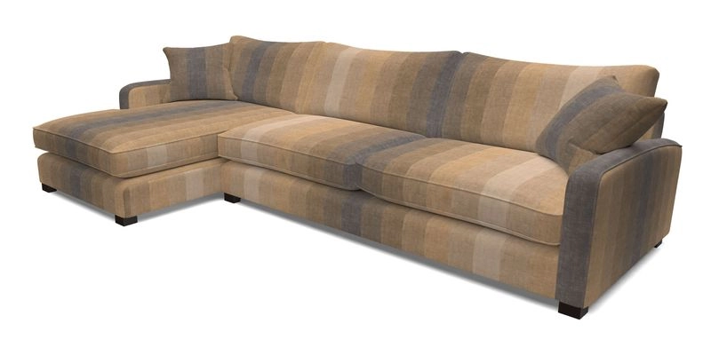 Brook Green chaise LHF in Two Tone Plain Biscuit