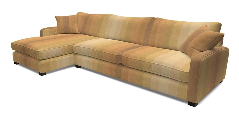 Brook Green chaise LHF in Two Tone Plain Biscuit