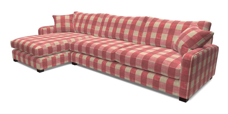 Brook Green chaise LHF in Two Tone Plain Biscuit